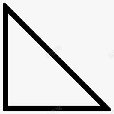 直角三角形弯头场地图标图标