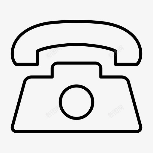 固定电话电话电话机图标svg_新图网 https://ixintu.com 固定 杂项 电话 电话机