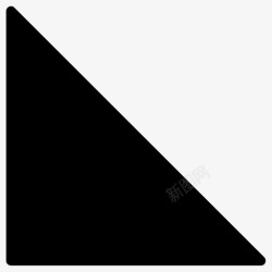 等腰直角三角形直角三角形肘形场地图标高清图片