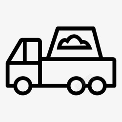 工业搅拌机背景图卡车建筑工业图标高清图片