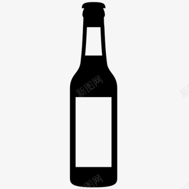 啤酒瓶酒饮料图标图标