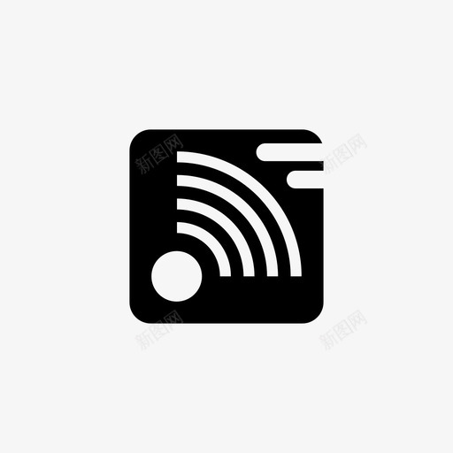 wifi信号应用图标svg_新图网 https://ixintu.com wifi 信号 应用