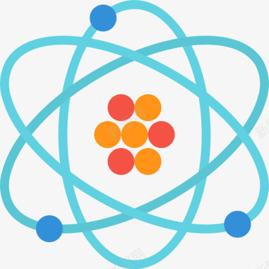 原子科学106平坦图标图标