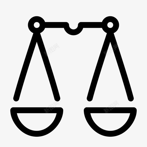 平衡判断公正图标svg_新图网 https://ixintu.com 公正 判断 天平 媒介 平衡 法律 银行