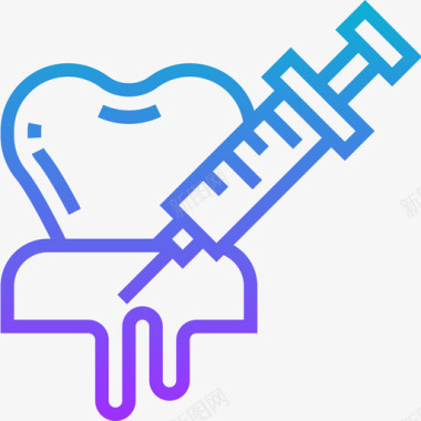 麻醉剂牙科28梯度图标图标