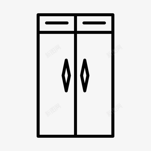 衣柜家具和家居用品储物柜图标svg_新图网 https://ixintu.com 储物柜 家具 家居用品 用品 衣柜 运动