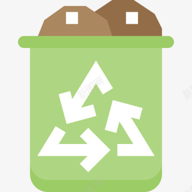 回收袋生态184扁平图标图标