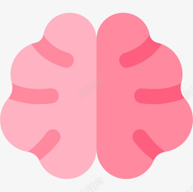 大脑健康56平坦图标图标