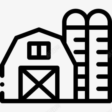 建筑与城市农业和园艺10线性图标图标