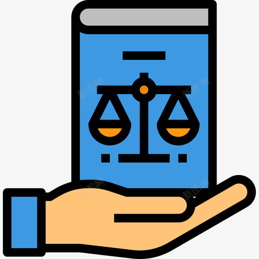 法律书籍法律集1线性颜色图标svg_新图网 https://ixintu.com 书籍 法律 线性 颜色