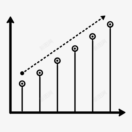 时间线分析增长图标svg_新图网 https://ixintu.com 分析 增长 时间 电子商务 统计