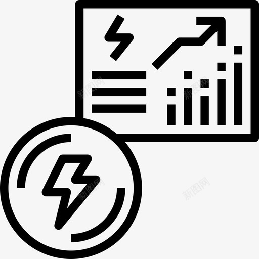 商业和金融电力和能源14线性图标svg_新图网 https://ixintu.com 商业 电力 线性 能源 金融