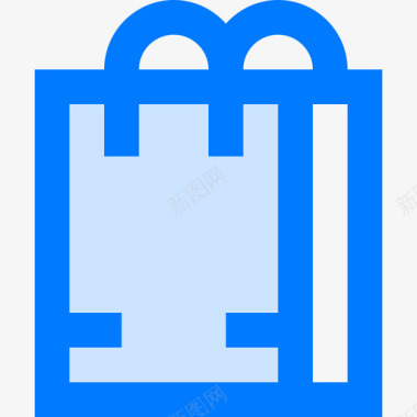 购物袋城市便利设施3蓝色图标图标