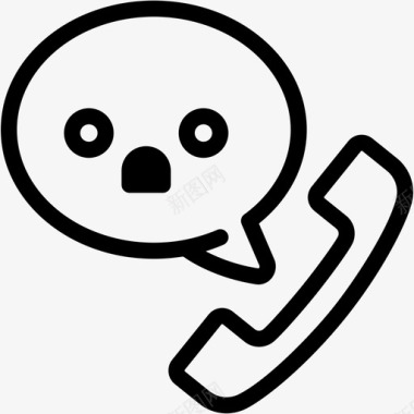 震惊呼叫表情图标图标