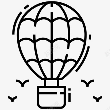 气球冒险飞行图标图标