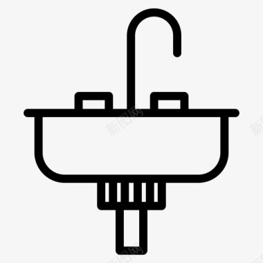 水槽配件浴室图标图标