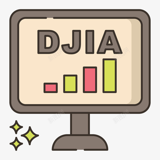 Djia投资7线性颜色图标svg_新图网 https://ixintu.com Djia 投资 线性 颜色