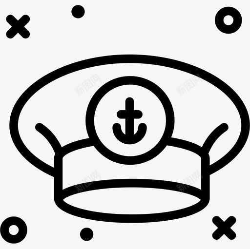 船长潜水24岁直线型图标svg_新图网 https://ixintu.com 岁直 潜水 线型 船长