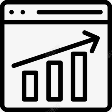 分析搜索引擎优化和营销22线性图标图标