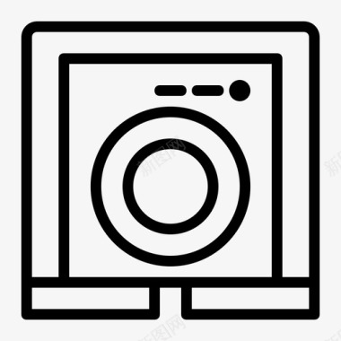 洗衣机家务酒店3图标图标