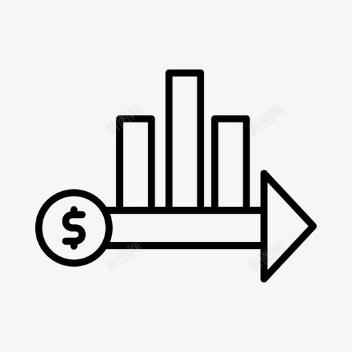 业务增长酒吧金融图标svg_新图网 https://ixintu.com 业务 增长 货币 酒吧 金融