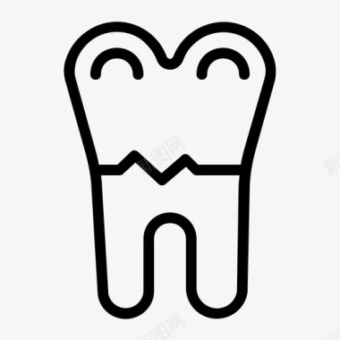 断牙护理牙科图标图标