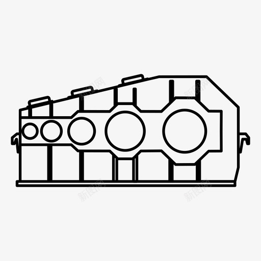 变速箱发动机减速器图标svg_新图网 https://ixintu.com 减速器 发动机 变速器 变速箱 扭矩