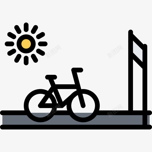 饰面40号自行车彩色图标svg_新图网 https://ixintu.com 40号 彩色 自行车 饰面