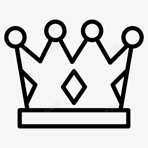 皇冠成就帝国图标svg_新图网 https://ixintu.com 国王 图标 帝国 成功 成就 机会 皇冠 线图