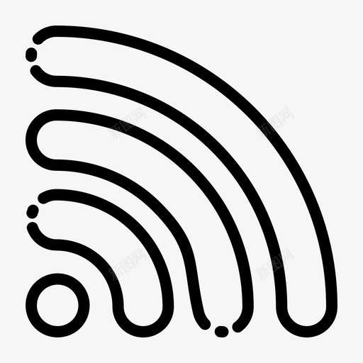 wifi连接热点图标svg_新图网 https://ixintu.com wifi 接口 无线 概述 热点 用户界面 连接