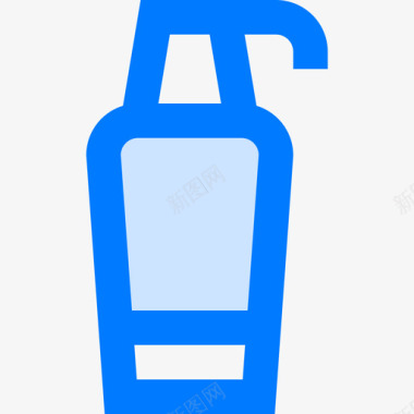 水瓶拳击5蓝色图标图标