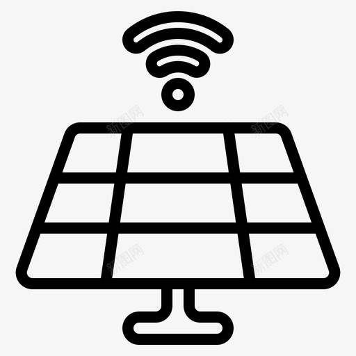 智能太阳能电池板城市现代图标svg_新图网 https://ixintu.com 城市 太阳能 智能 现代 电池板