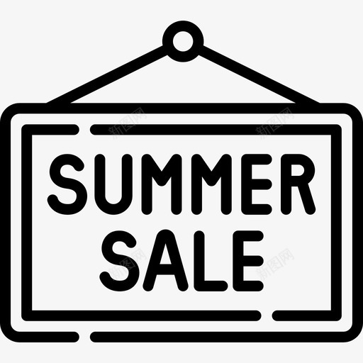 夏季销售夏季销售9直线销售图标svg_新图网 https://ixintu.com 夏季 直线 销售