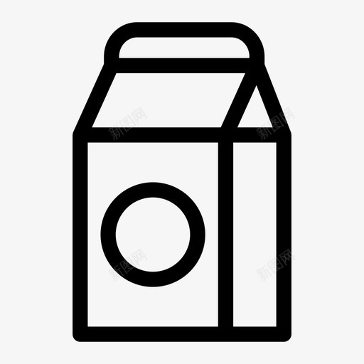 牛奶瓶子纸箱图标svg_新图网 https://ixintu.com 包装 奶制品 牛奶 瓶子 纸箱 食品