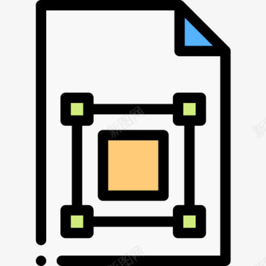 文件web开发50线性颜色图标图标