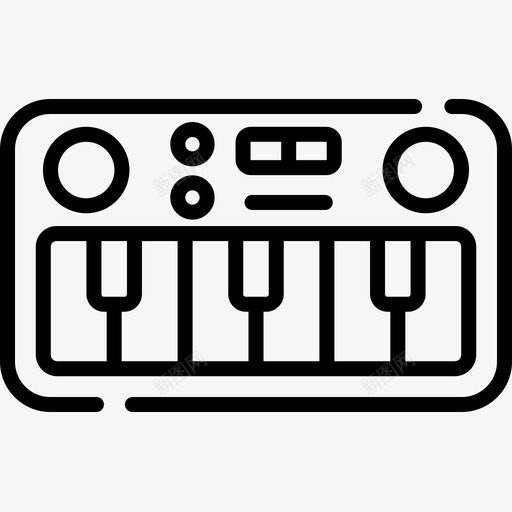 电子键盘音乐117线性图标svg_新图网 https://ixintu.com 电子 线性 键盘 音乐