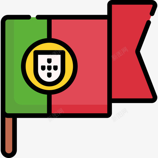 葡萄牙葡萄牙5线性颜色图标svg_新图网 https://ixintu.com 线性 葡萄牙 颜色