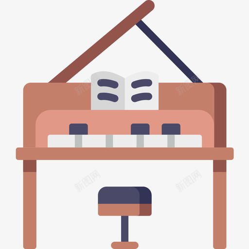 钢琴音乐多媒体2平板图标svg_新图网 https://ixintu.com 多媒体 平板 钢琴 音乐