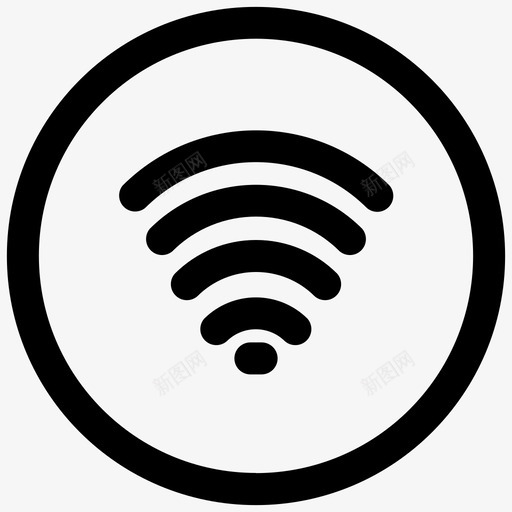 互联网网络连接wifi图标svg_新图网 https://ixintu.com wifi 互联网 网络 网络设备 计算机 连接