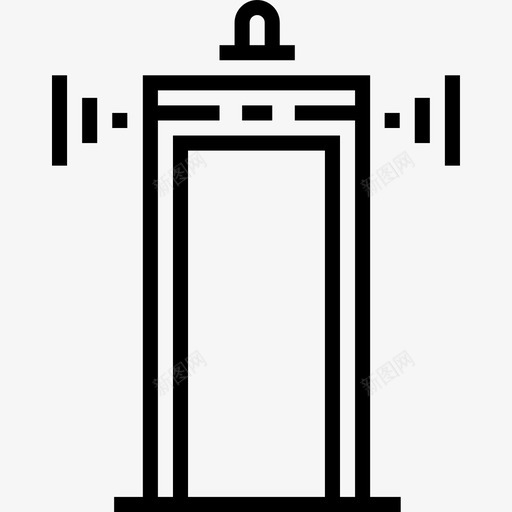 安全门74号博物馆线性图标svg_新图网 https://ixintu.com 74号 博物馆 安全 线性