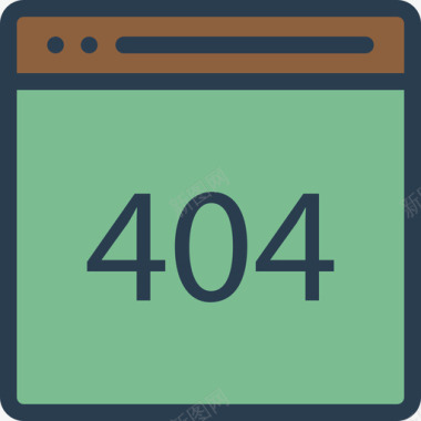 404网页与编程2线性颜色图标图标