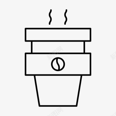 热咖啡咖啡食物图标图标