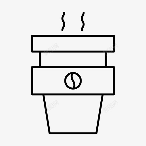 热咖啡咖啡食物图标svg_新图网 https://ixintu.com 咖啡 食物 餐厅