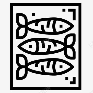 沙丁鱼动物鱼图标图标