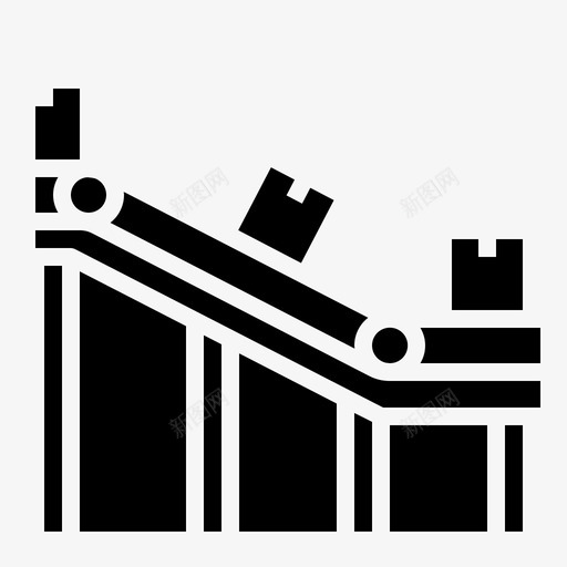 技术工厂工业图标svg_新图网 https://ixintu.com 固体 工业 工厂 技术 机械 物流
