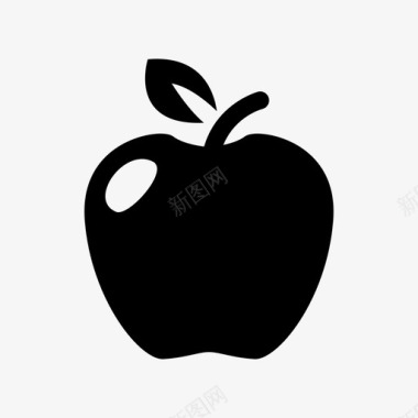 苹果减肥食物图标图标
