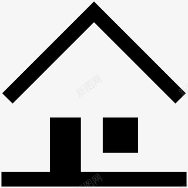 房屋建筑翻新图标图标
