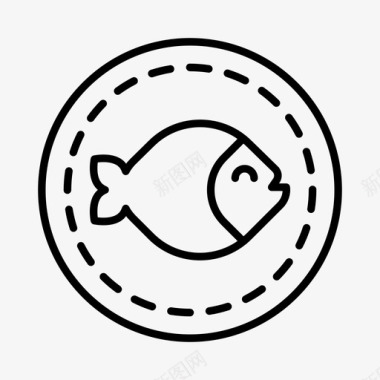 钓鱼徽章商业钓鱼爱好图标图标