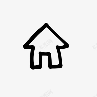 房屋建筑门图标图标