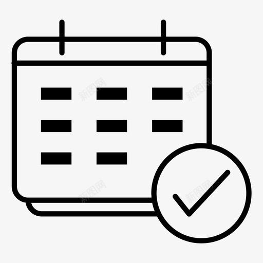 日程表事件计划图标svg_新图网 https://ixintu.com 事件 日程表 计划